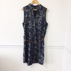 The Limited Aston Chambray Floral Dress